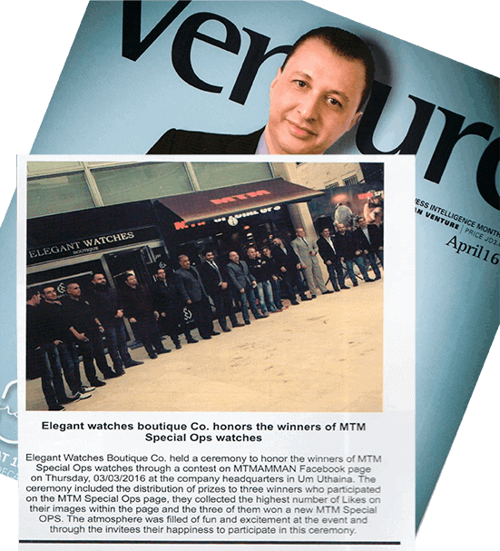 MTM Special Ops Watches Jordan featured in Venture Magazine