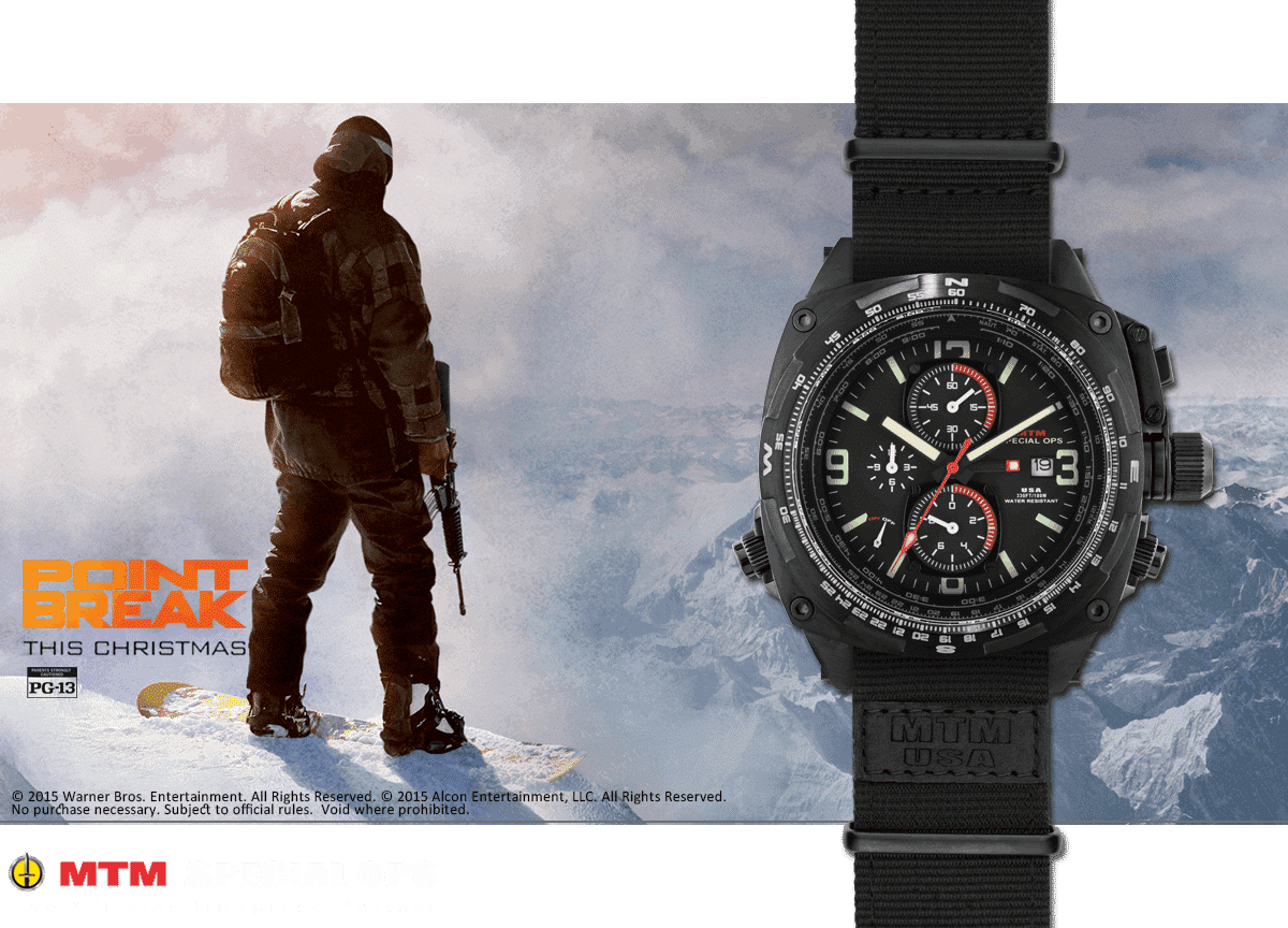 MTM Official Timepiece Partner of Point Break
