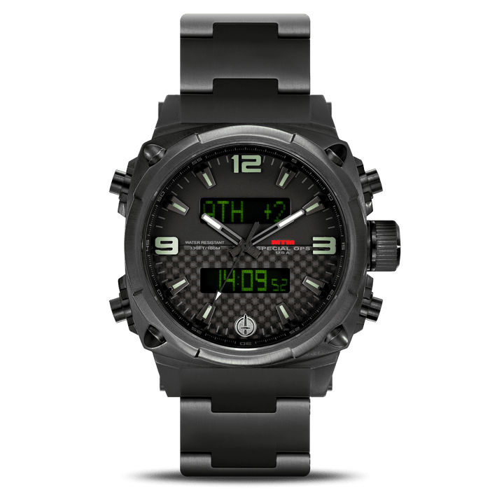MTM Air Stryk II hybrid analog-digital pilot watch