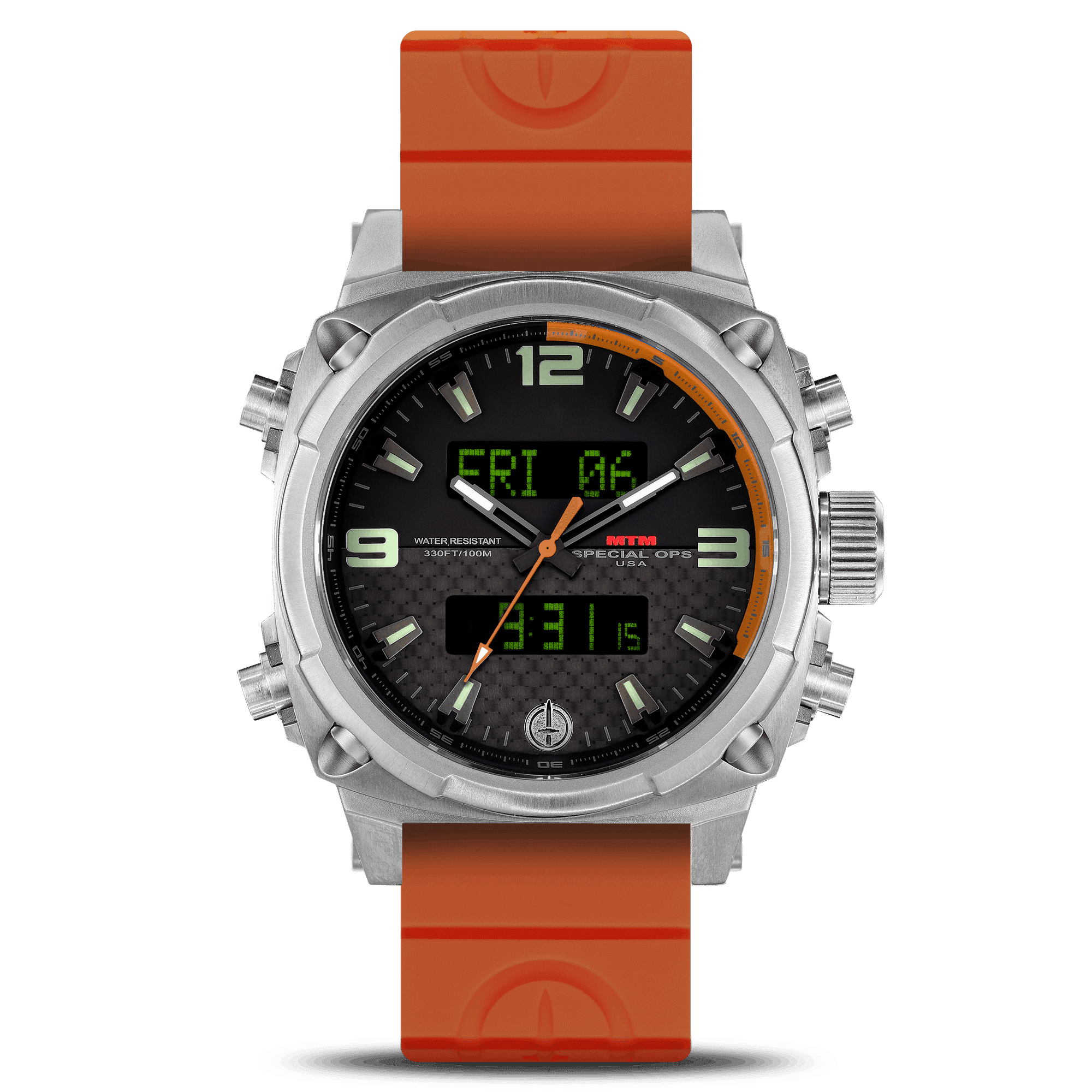 Silver Orange Air Stryk II Special Ops Watches MTM WATCH