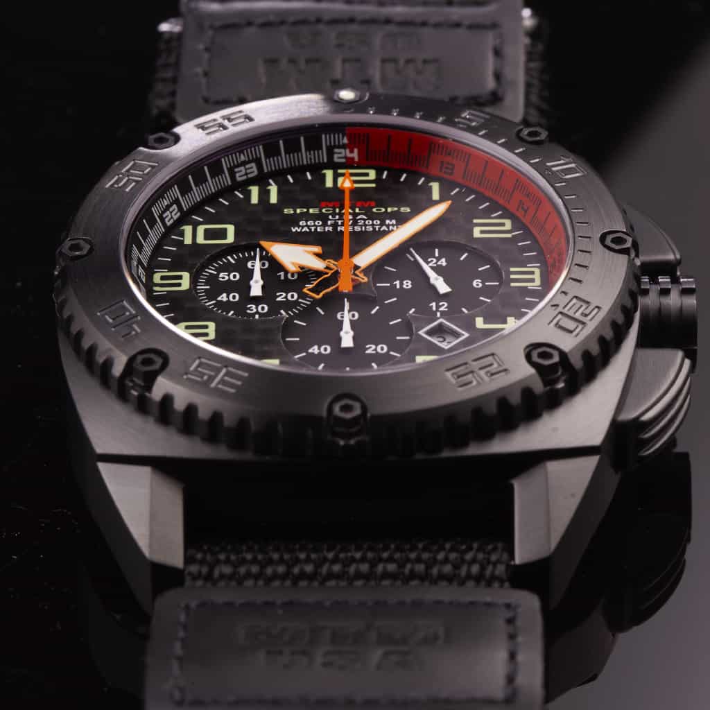 MTM エムティーエム Patriot Black Tit Orange Orange Dial Black Patriot | Special Ops Watch | MTM | WATCH | MTM