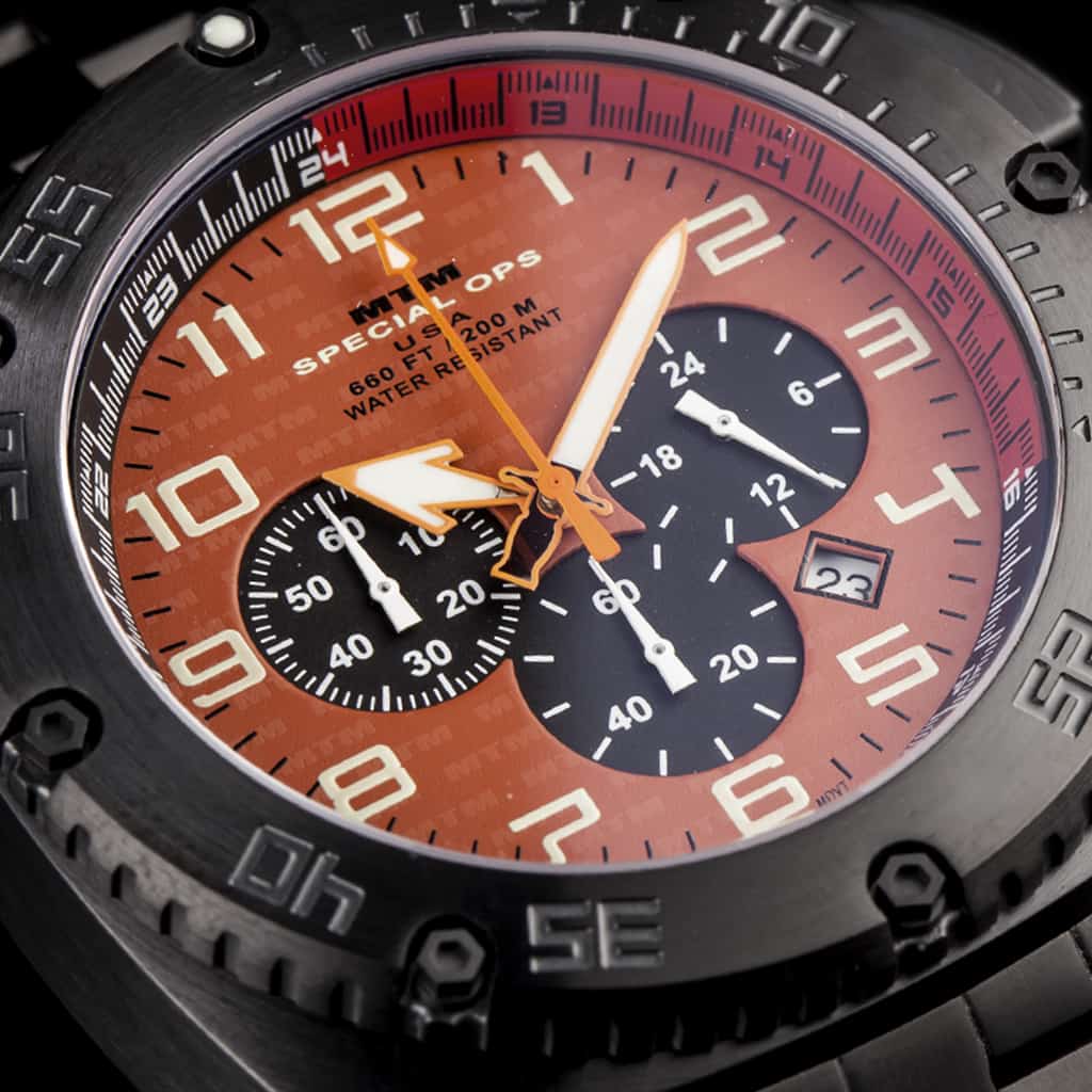 MTM エムティーエム Patriot Black Tit Orange Patriot Black Tit Black Dial - Tit Band - MTM WATCH JAPAN