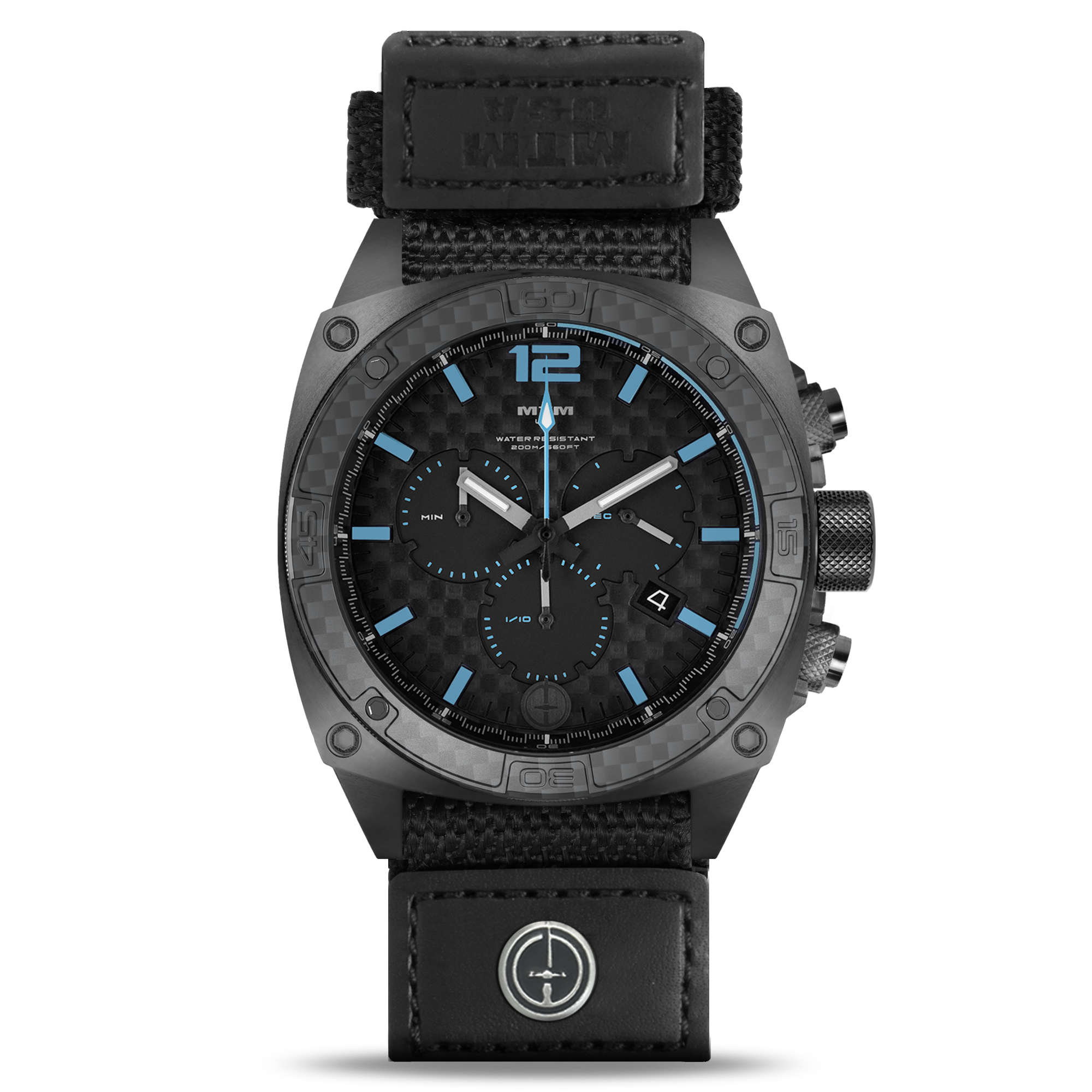 Predator Carbon_Black_Blue dial_SKU PCBCBDBV2MTM