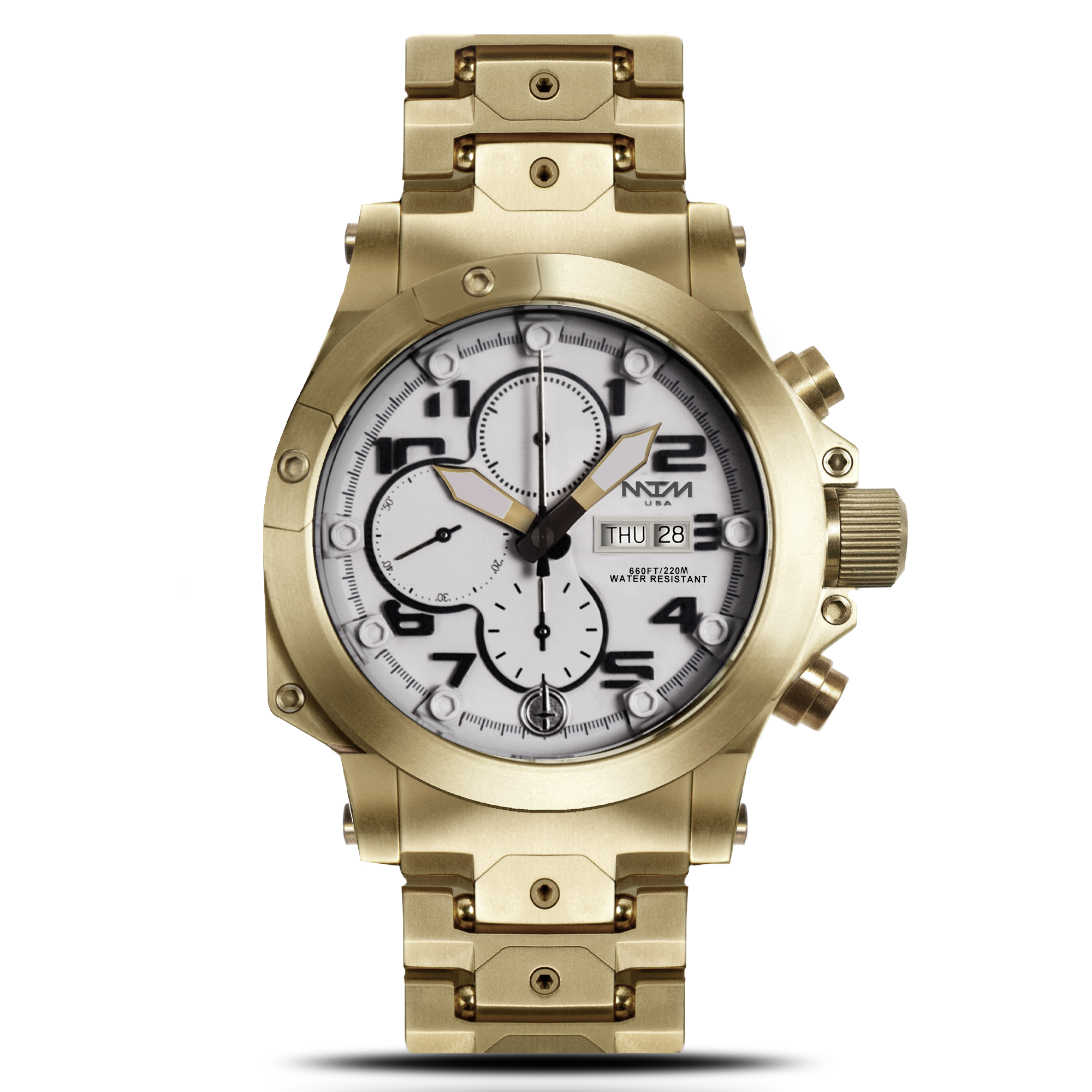 Sherman-Gold-White Dial