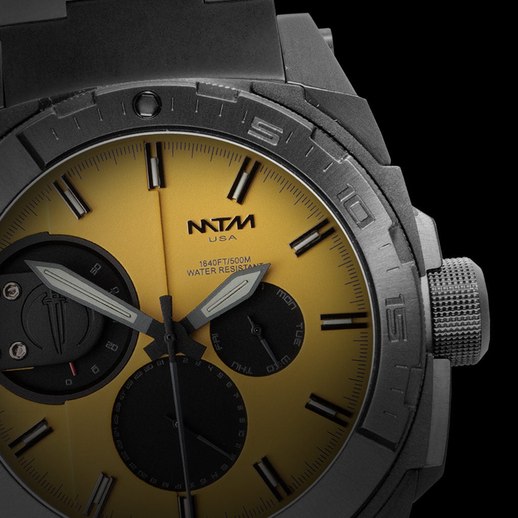 Silver Yellow US-744X | Elite Watches | MTM | WATCH | MTM WATCH