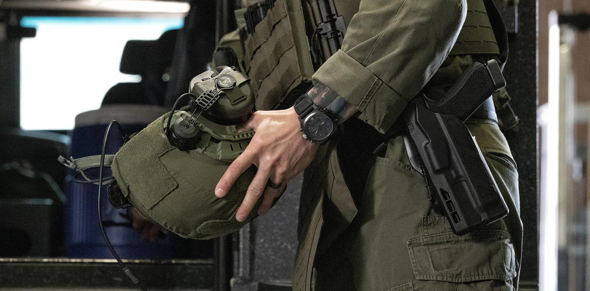 Law enforcement watches