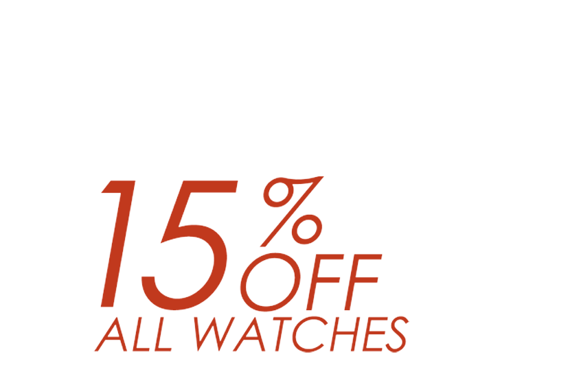 MTM Watch Black Friday Promotion - 15% off all watches.